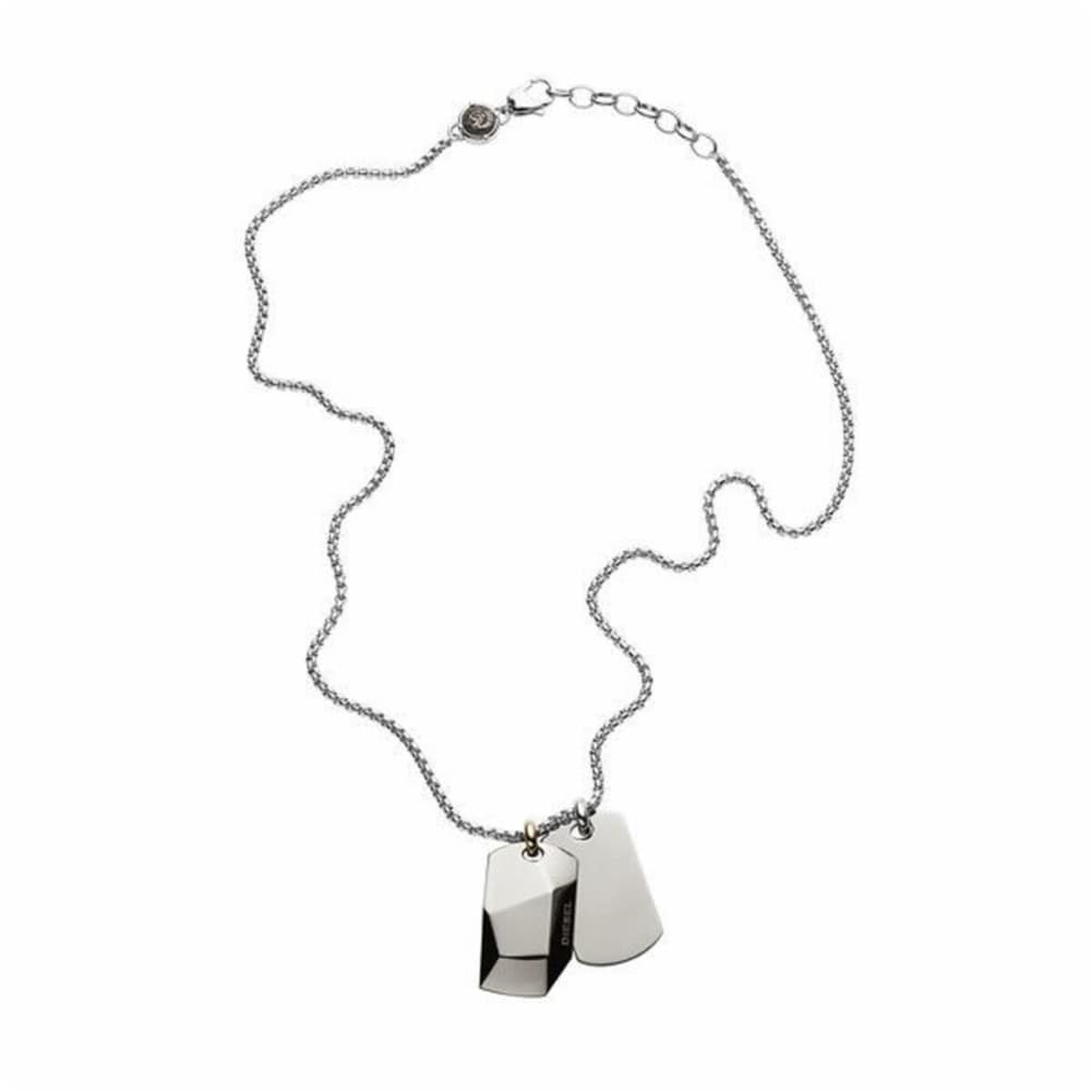 Men's Necklace Diesel DX1143040 Silver