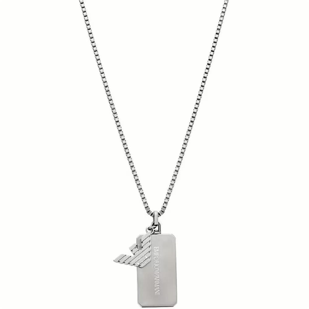 Men's Necklace Emporio Armani EGS3167040 Silver