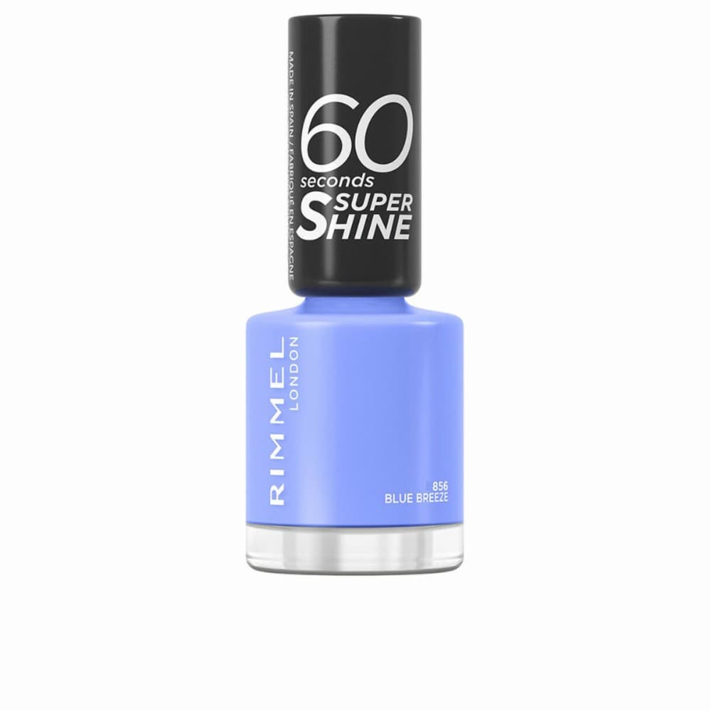 nail polish Rimmel London 60 Seconds Super Shine Nº 856 Blue breeze Nº 856-Blue Breeze 8 ml