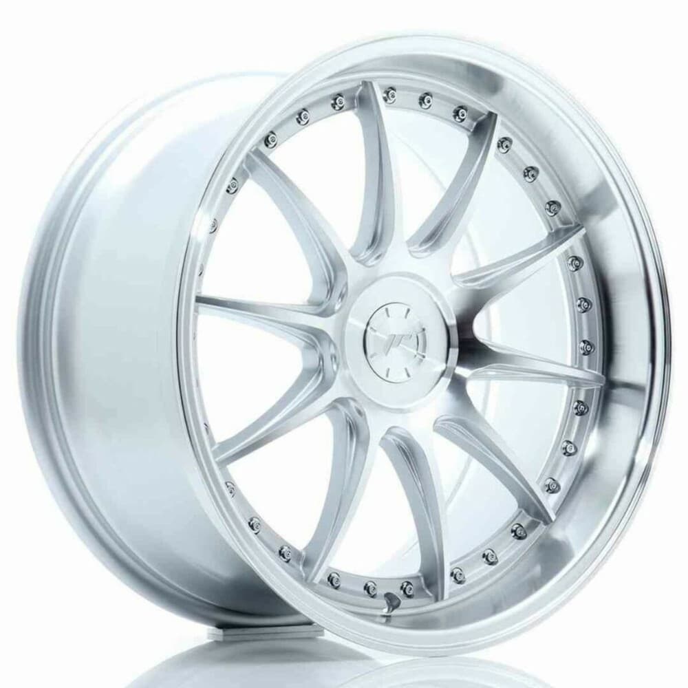 Car Wheel Rim Japan Racing JR41 Silver ET12 Polished 19"