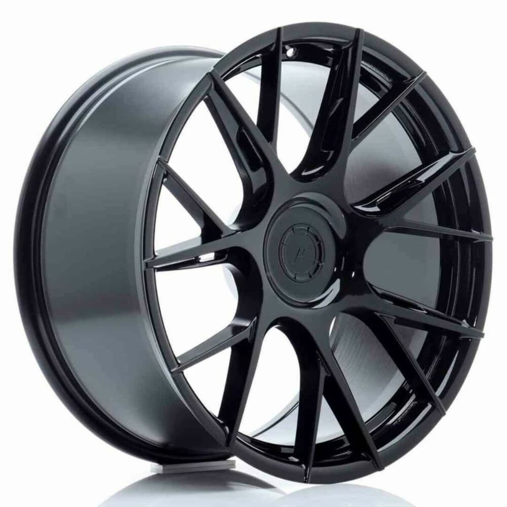 Car Wheel Rim Japan Racing JR42 Black ET35 Polished 19"