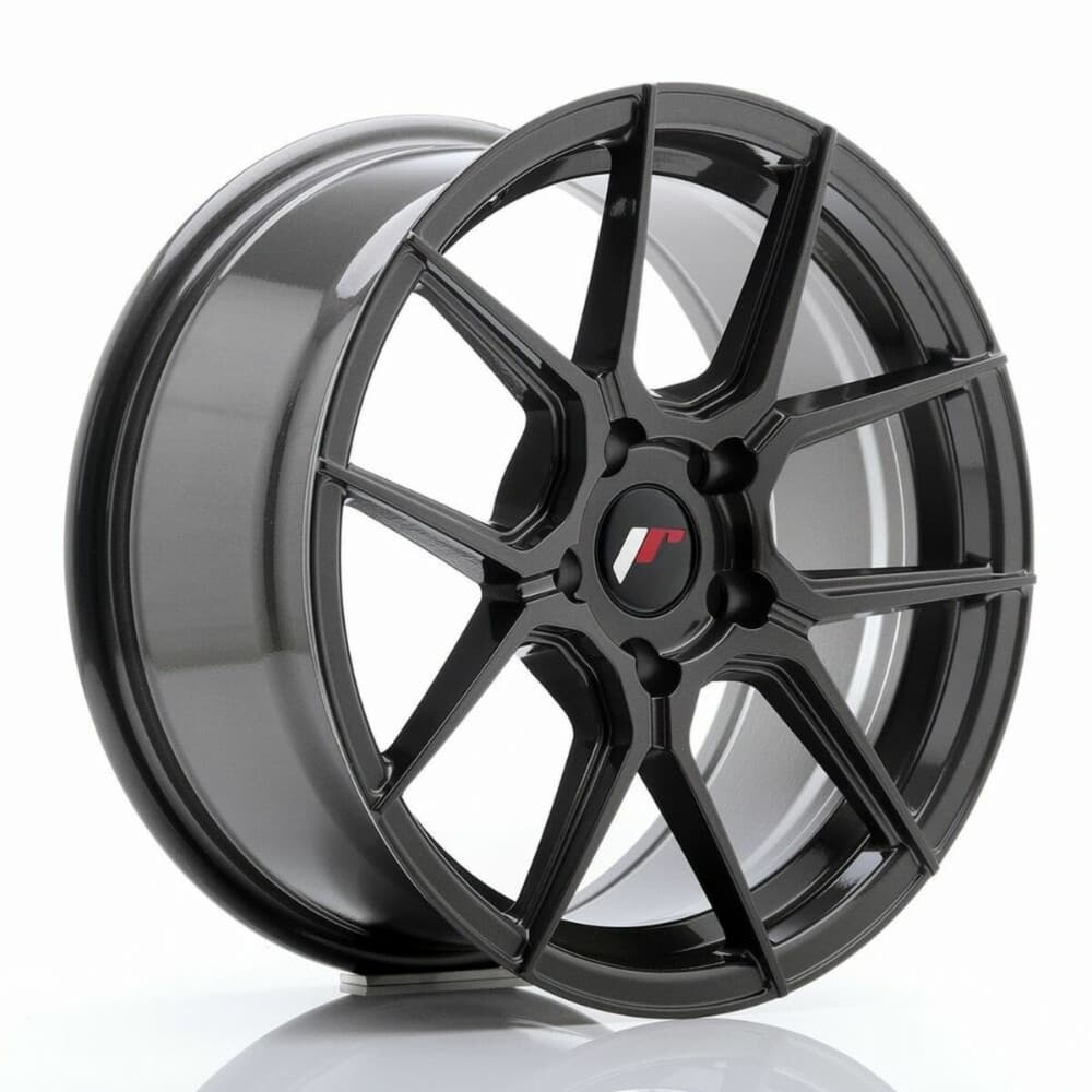 Car Wheel Rim Japan Racing JR30 Grey PCD 5x100 ET40 Polished 17" CB 67,1
