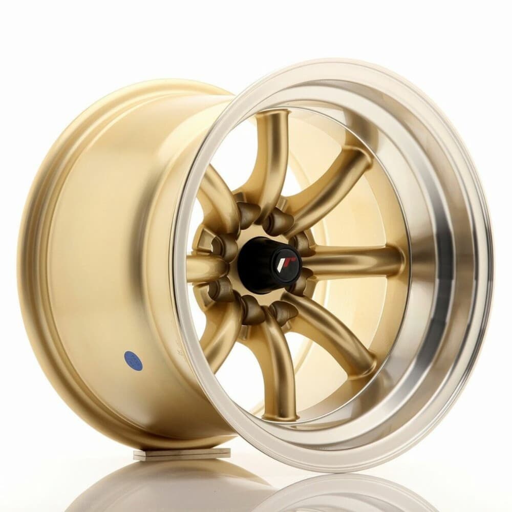 Car Wheel Rim Japan Racing JR19 Golden 15" PCD 4x100 PCD 4x114 ET32 CB 73,1