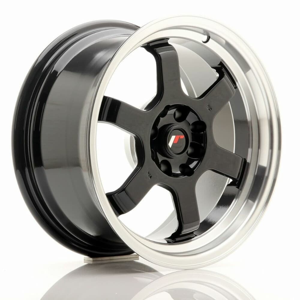 Car Wheel Rim Japan Racing JR12 Black 16" PCD 4x100 PCD 4x114 ET15 CB 73,1