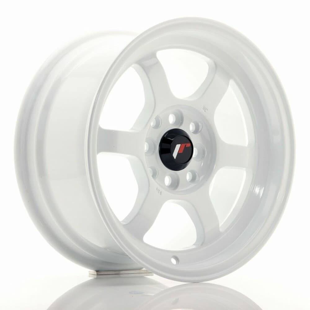 Car Wheel Rim Japan Racing JR12 White 15" PCD 4x114 ET26