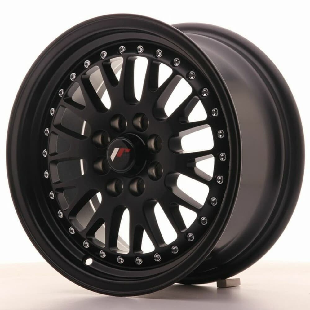 Car Wheel Rim Japan Racing JR10 Black 15" PCD 4x100 PCD 4x108 ET30 CB 74,1