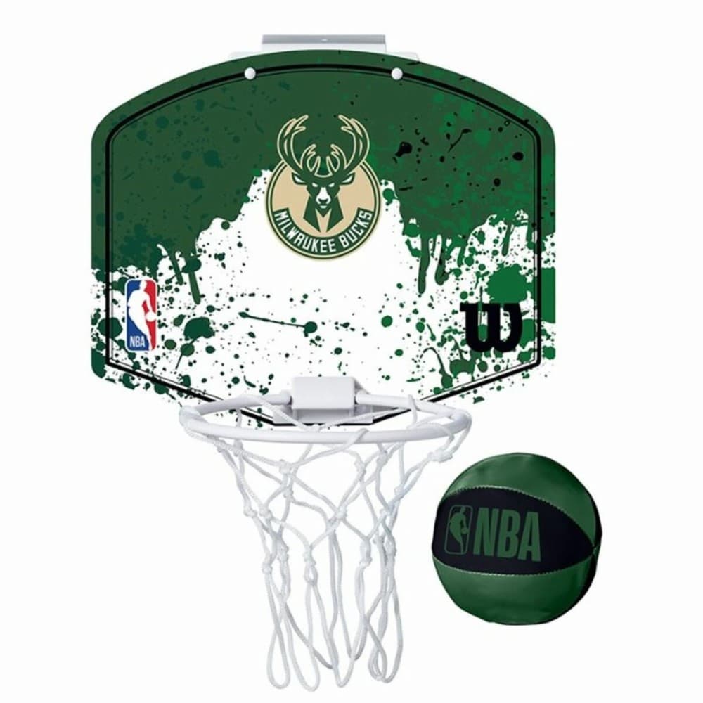 Basketball Basket Wilson Nba Team Mini Hoop - Milwaukee bucks Green