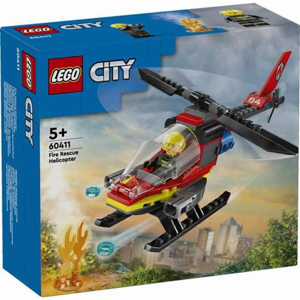 LEGO City Fire Rescue Helicopter 60411 Play Set