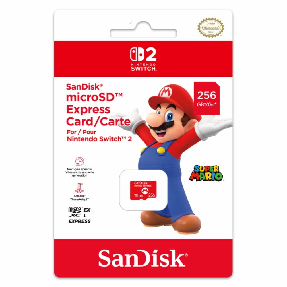 SanDisk microSD Express Card 256 GB for Nintendo Switch 2