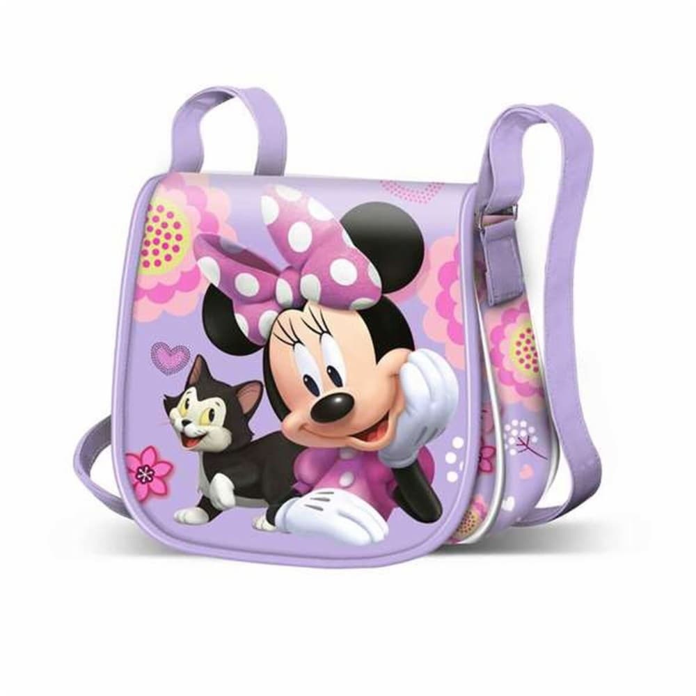 Shoulder Bag Minnie Mouse Lilac 16 X 17 X 6 CM