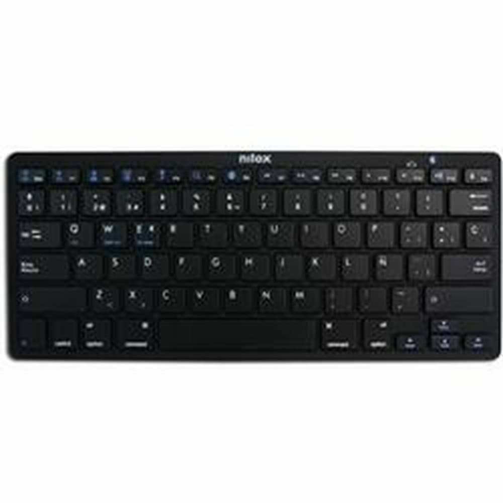 Keyboard Nilox NXKB01B Black Spanish Qwerty