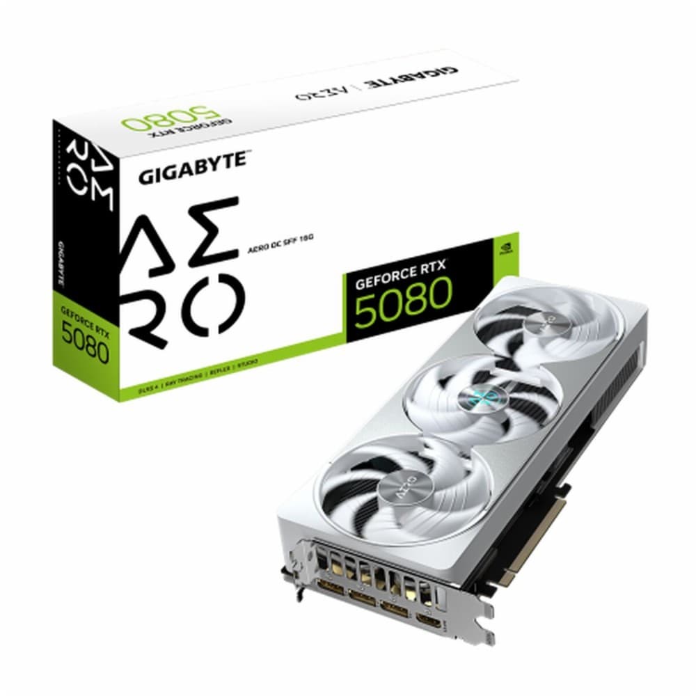 Graphics card Gigabyte GeForce RTX 5080 AERO OC SFF 16G GEFORCE RTX 5080 16 GB GDDR6 GDDR7