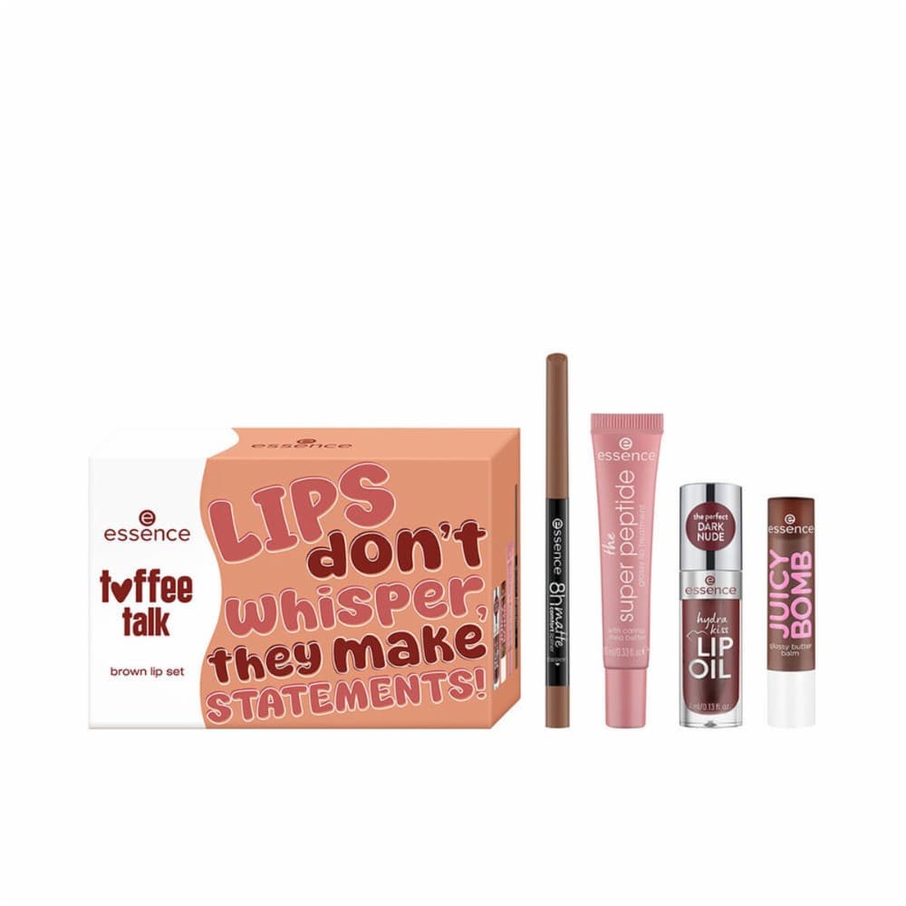 Make-Up Set Essence TOFFEE TALK BROWN LIP 4 Pieces