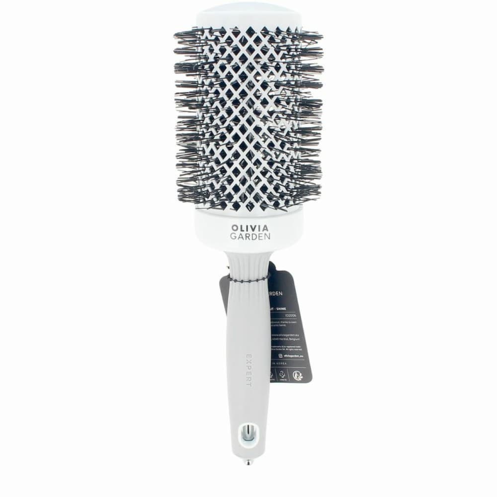 Detangling Hairbrush Olivia Garden EXPERT BLOWOUT SHINE White Grey Ø 55 mm