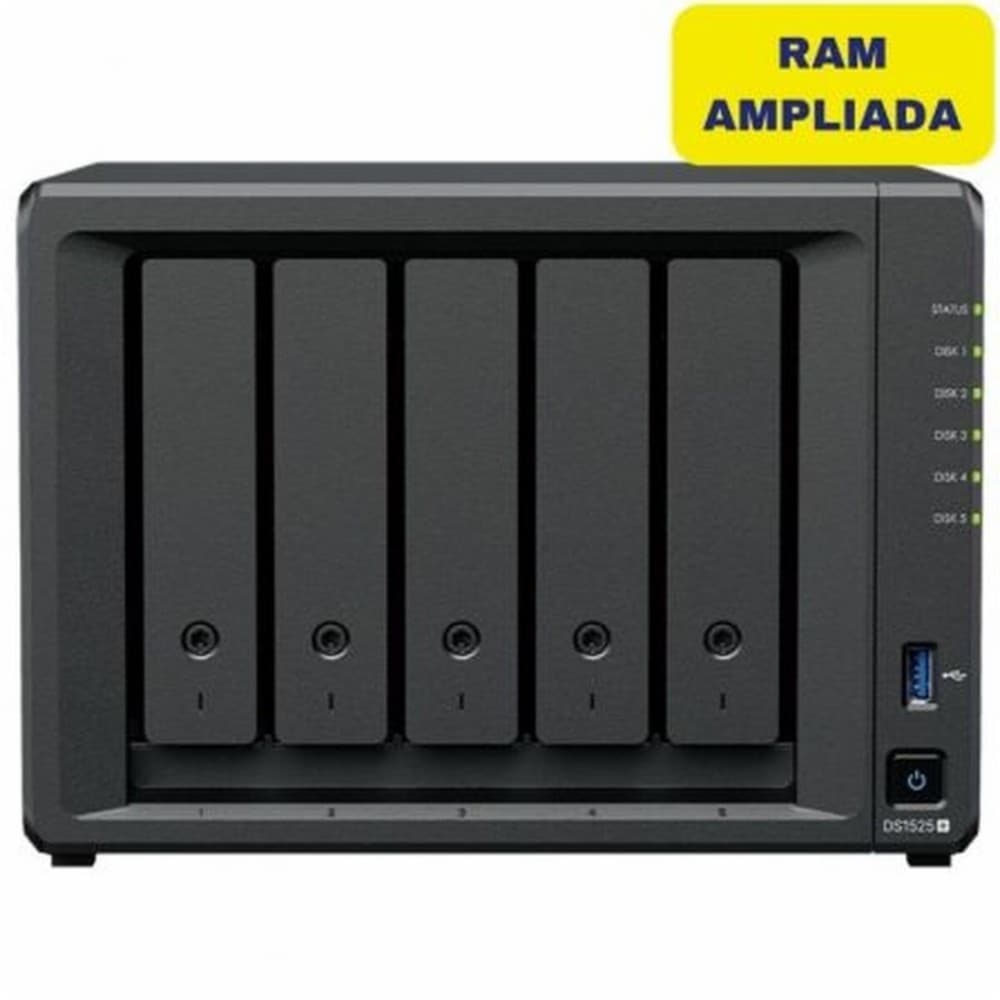 NAS Network Storage Synology DS1525+/32G Black AMD Ryzen R1600