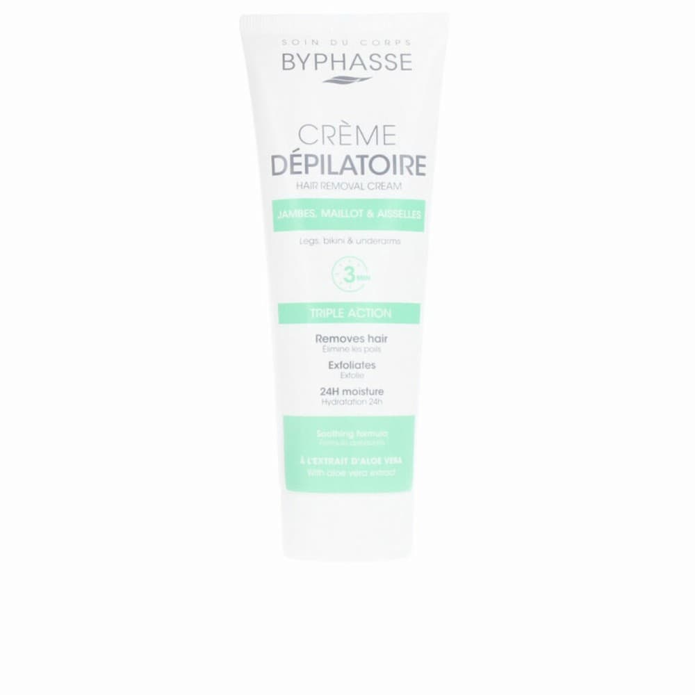 Body Hair Removal Cream Byphasse Aloe Vera 125 ml