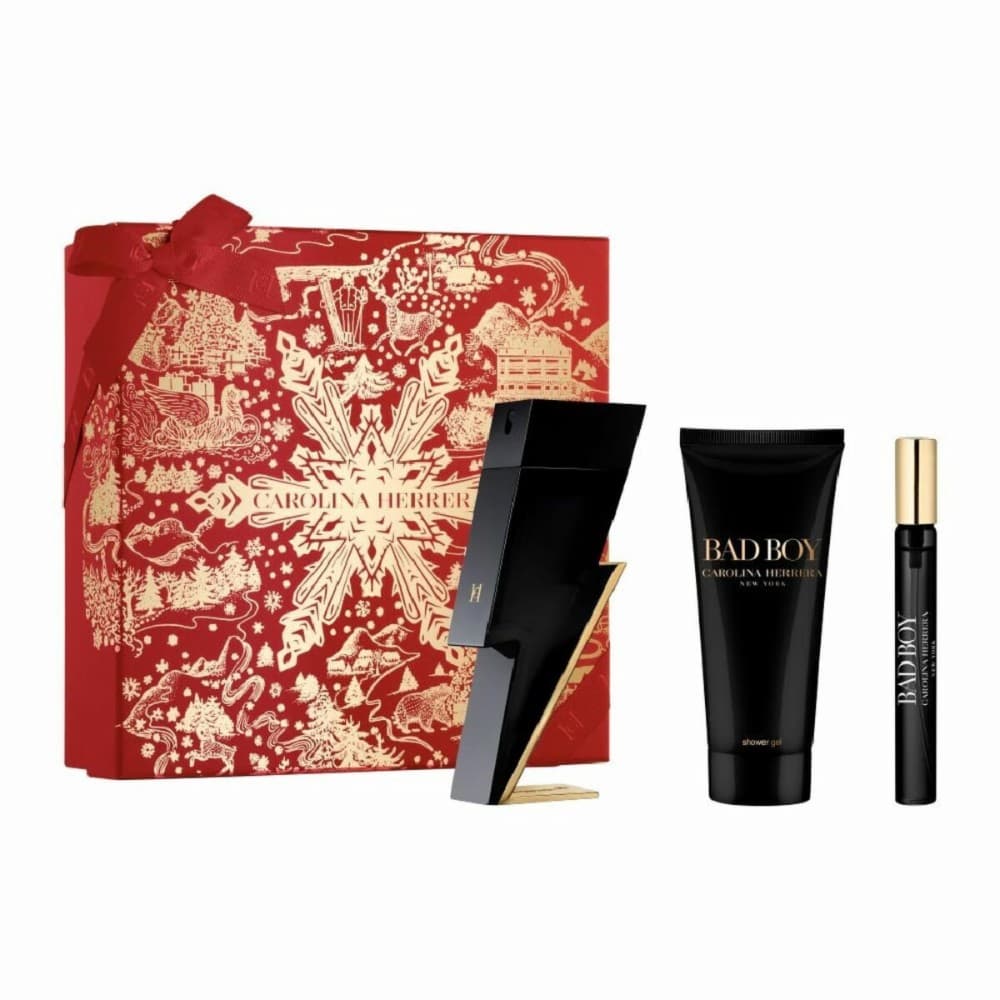Men's Perfume Set Carolina Herrera BAD BOY EDT