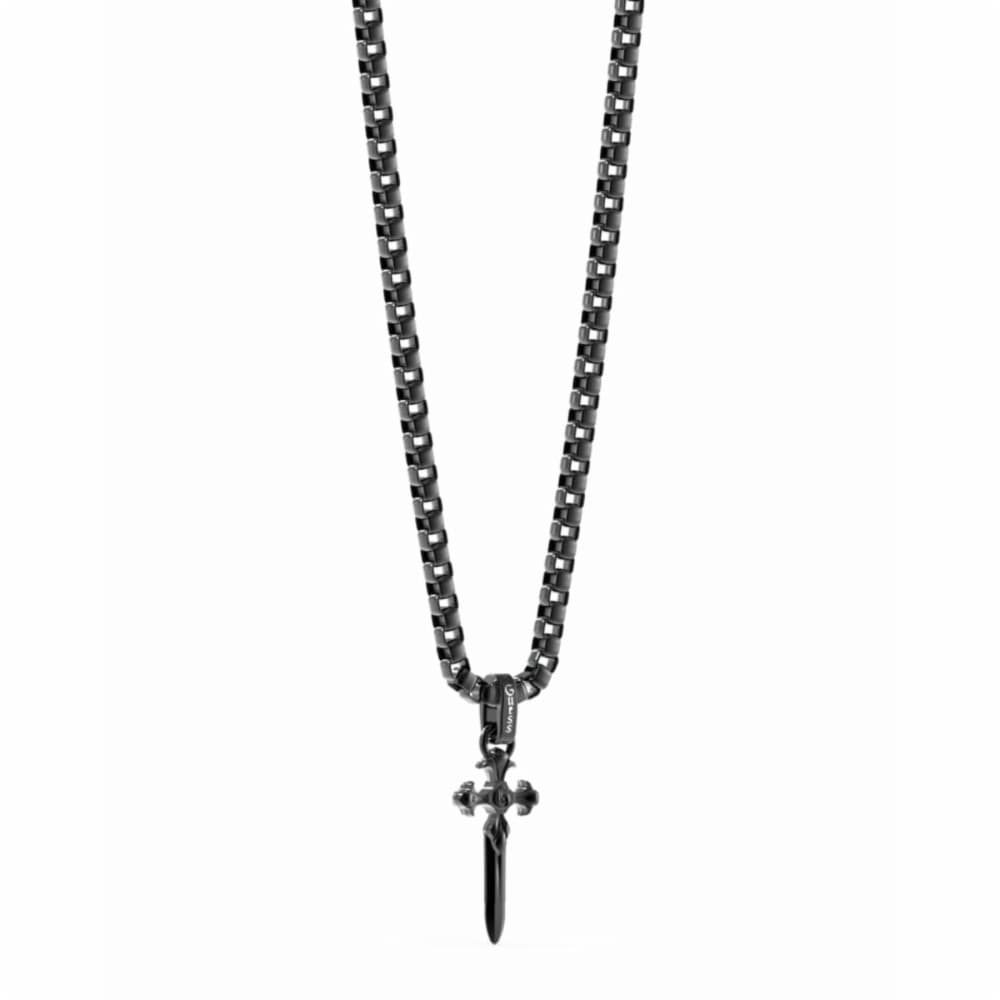 Men's Necklace Guess JUMN04024JWBKT-U Cross