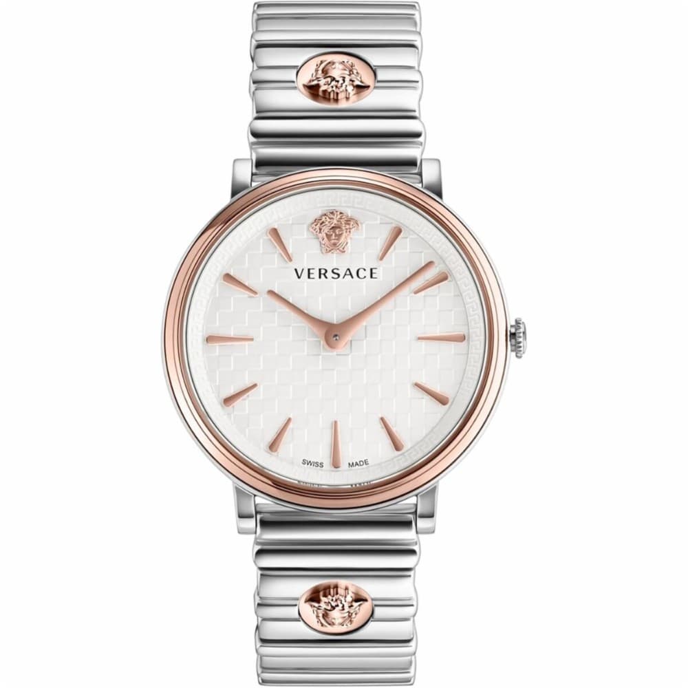 Unisex Watch Versace V-CIRCLE White Silver (Ø 38 mm)