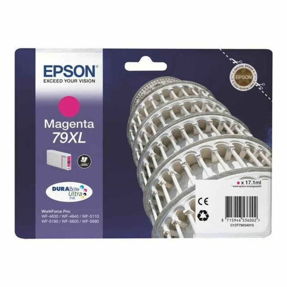 Original Ink Cartridge Epson 79XL Pisa Tower Magenta