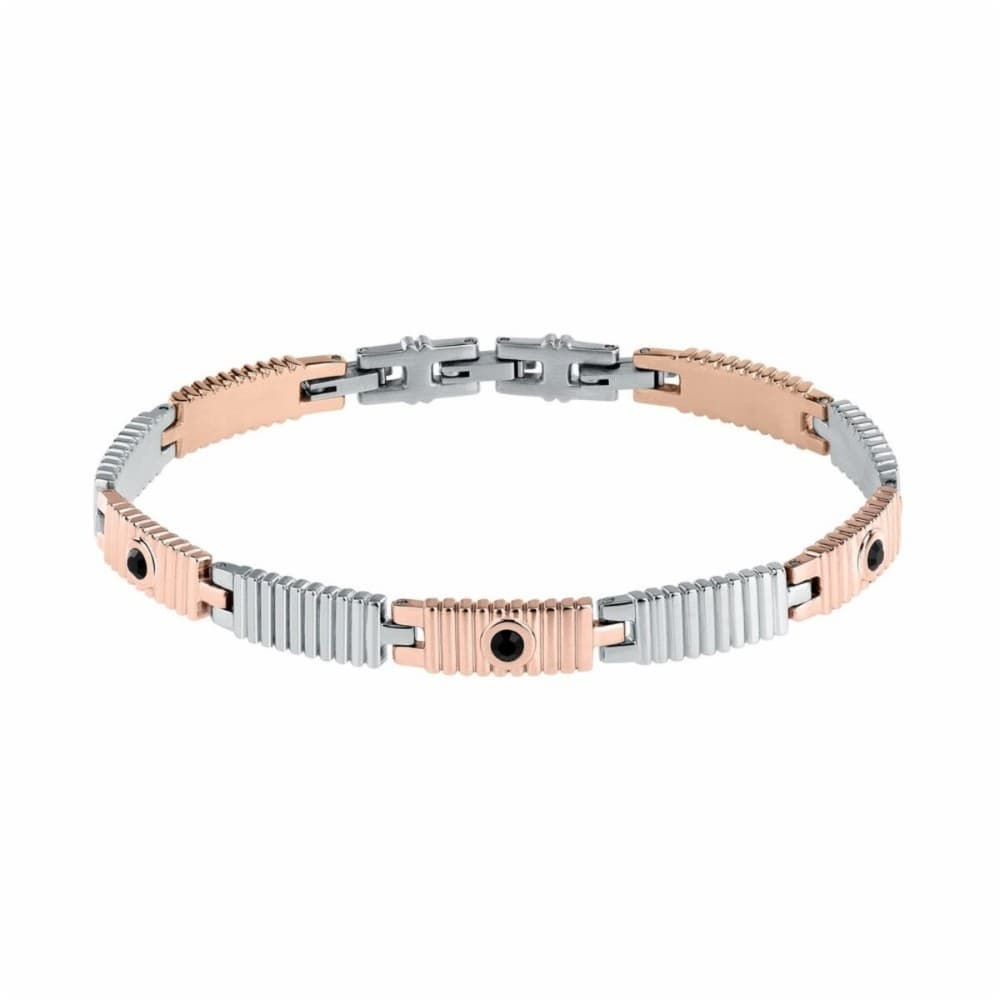 Men's Bracelet Morellato SABH30 Stainless steel Steel Rose gold Silver