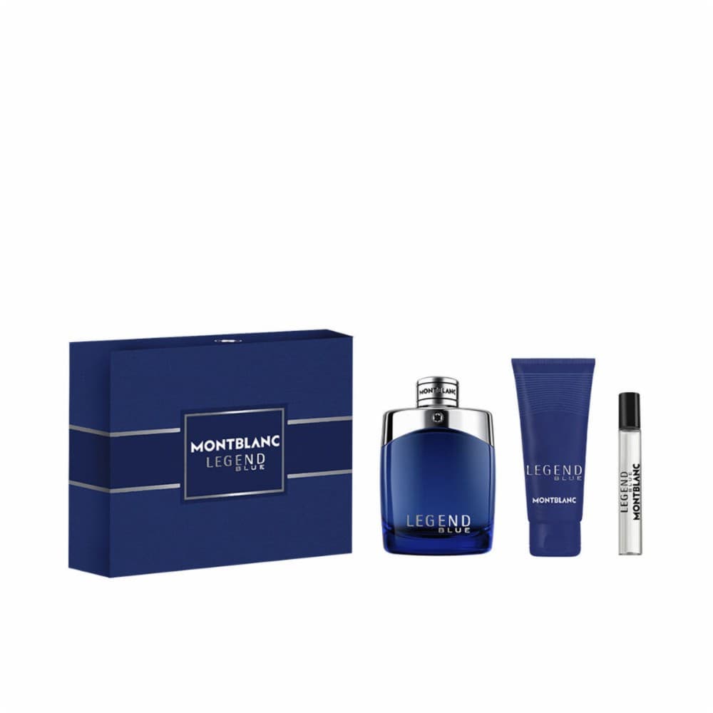 Men's Perfume Set Montblanc LEGEND BLUE 3 Pieces