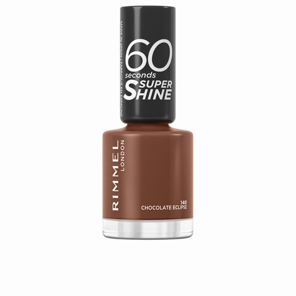 nail polish Rimmel London 60 Seconds Super Shine Nº 140 Chocolate eclipse Nº 140-Chocolate Eclipse 8 ml