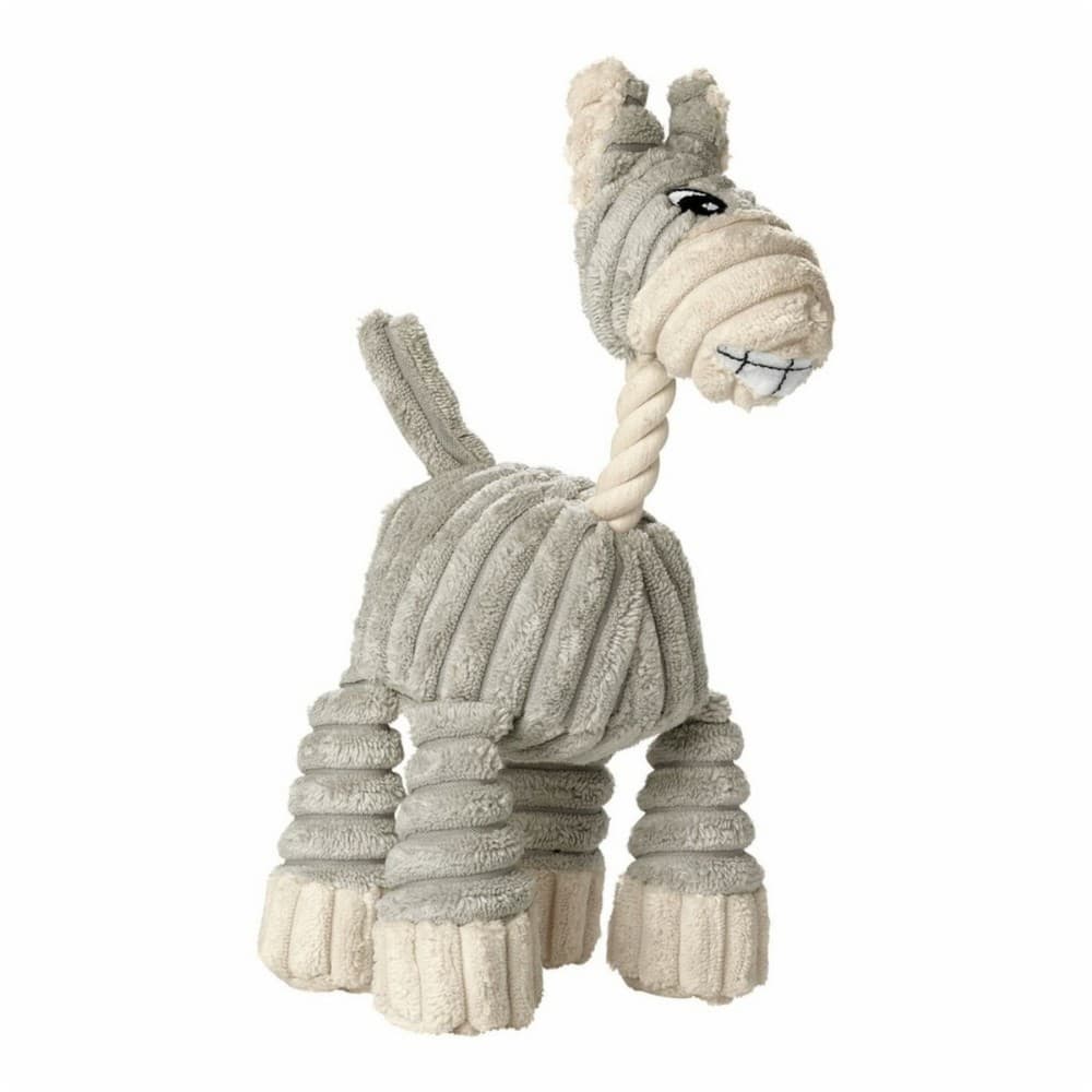 Soft toy for dogs Hunter Huggly Zoo Grey Cotton Donkey
