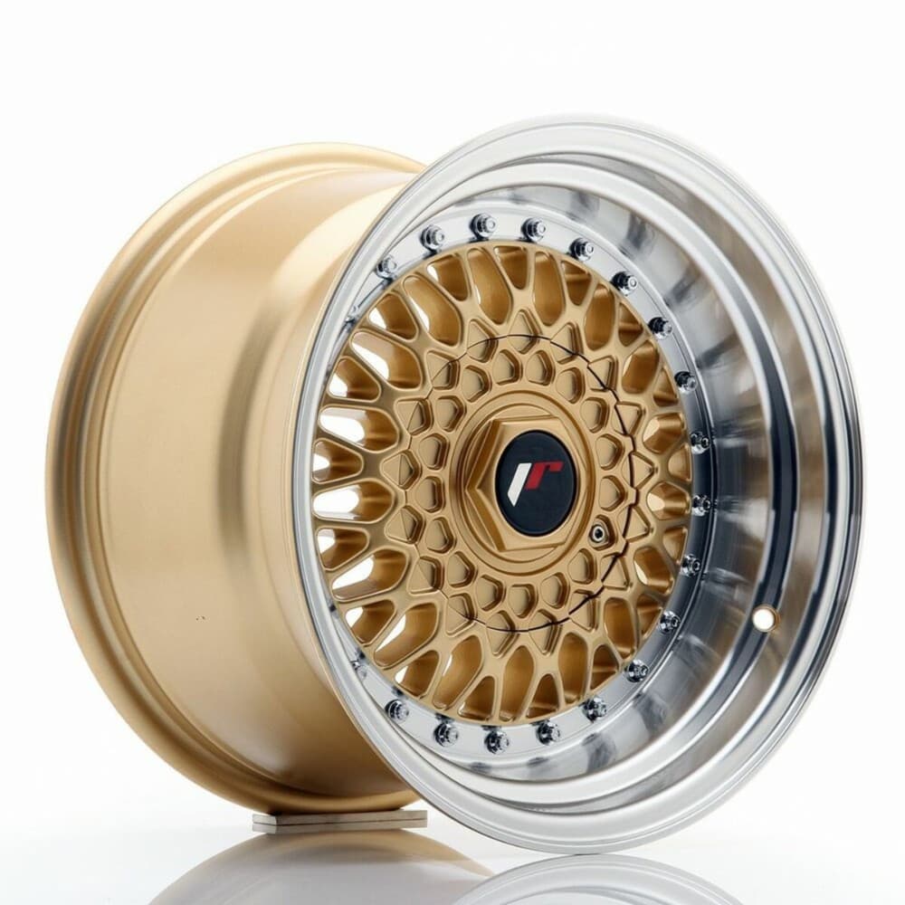 Car Wheel Rim Japan Racing JR9 Golden 15" PCD 4x100 PCD 4x108 ET10 CB 74,1