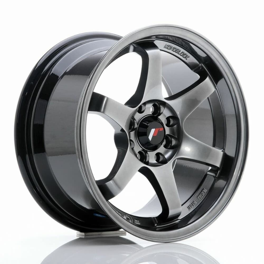 Car Wheel Rim Japan Racing Jr3 Hyper Black Black 15" PCD 4x100 PCD 4x108 ET25 CB 73,1