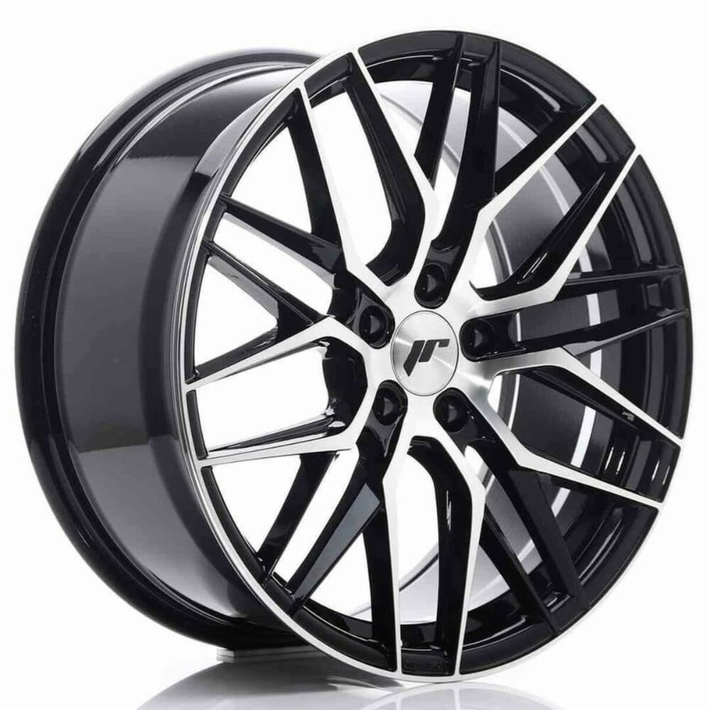 Car Wheel Rim Japan Racing JR28 Black PCD 5x120 ET35 Polished 19"