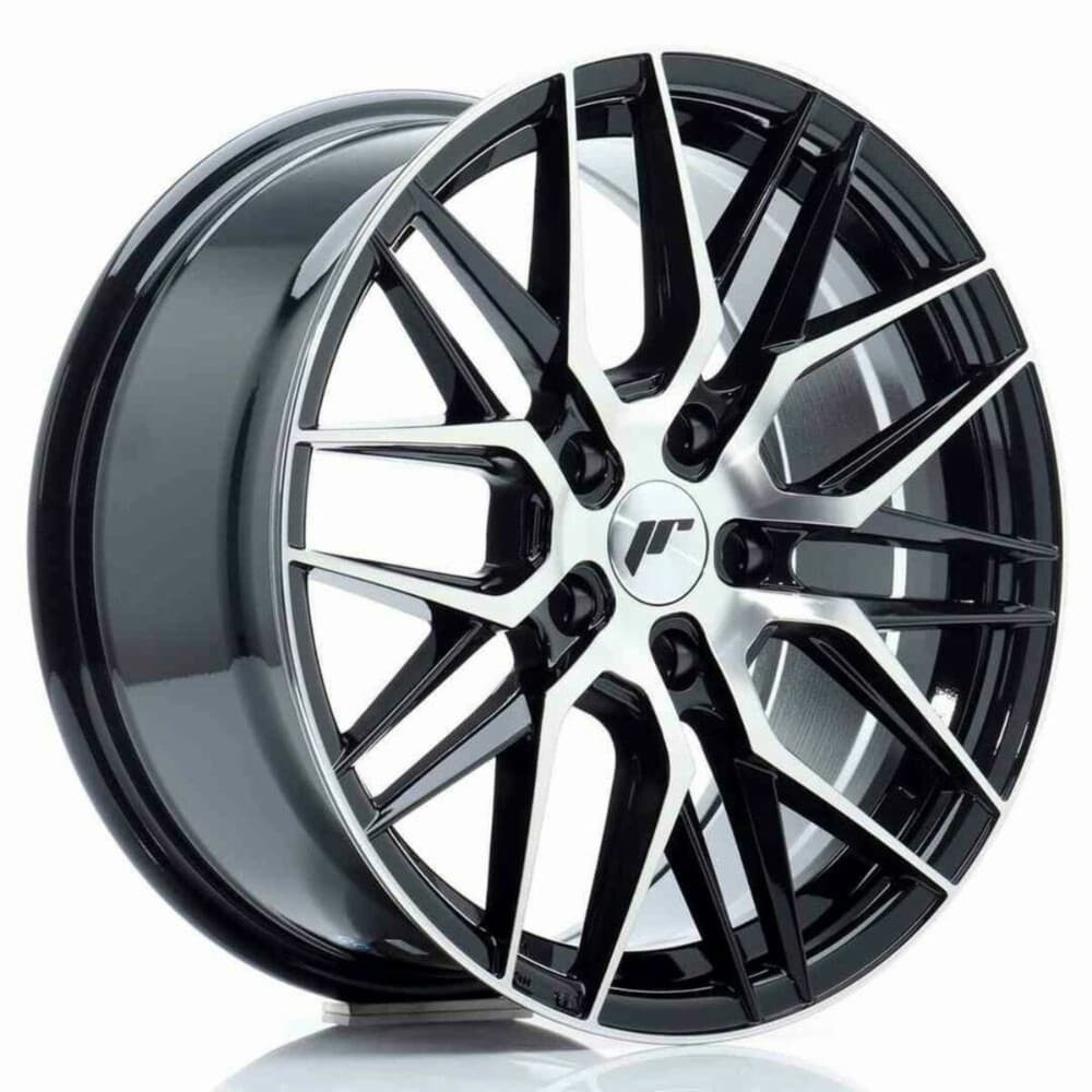 Car Wheel Rim Japan Racing JR28 Black PCD 5x112 ET40 Polished 17"