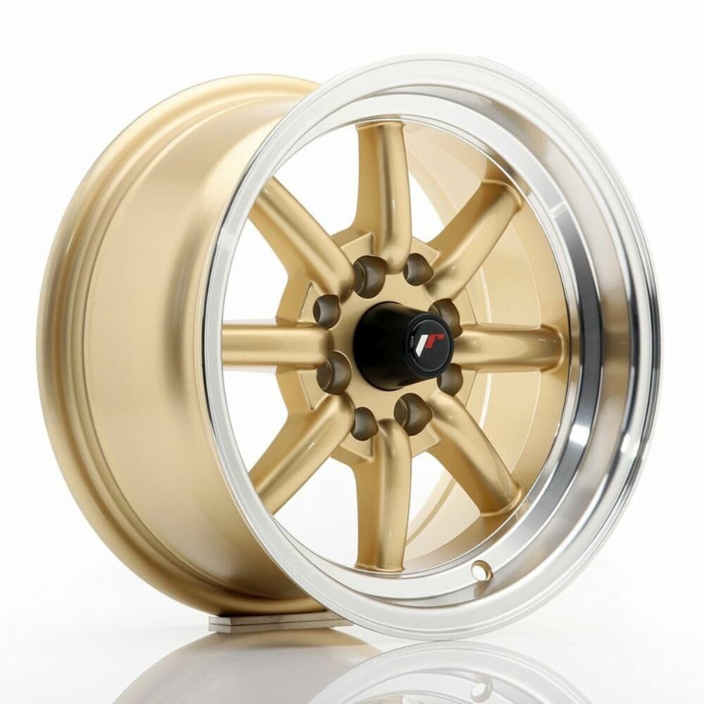 Car Wheel Rim Japan Racing JR19147040073GDL Golden 14" PCD 4x100 PCD 4x114 ET0 CB 73,1