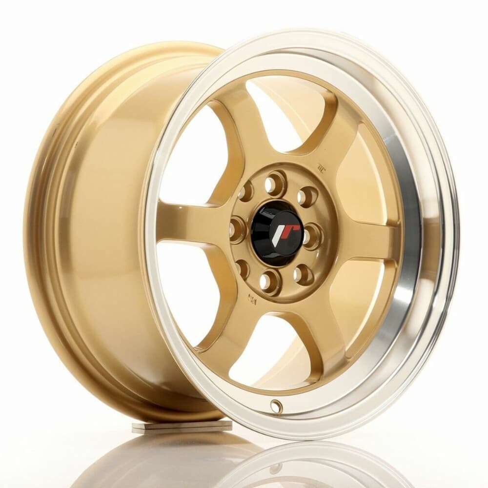 Car Wheel Rim Japan Racing JR12 Golden 15" PCD 4x100 PCD 4x114 ET26 CB 73,1