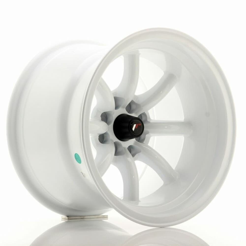 Car Wheel Rim Japan Racing JR19 White 15" PCD 4x100 PCD 4x114 ET32 CB 73,1