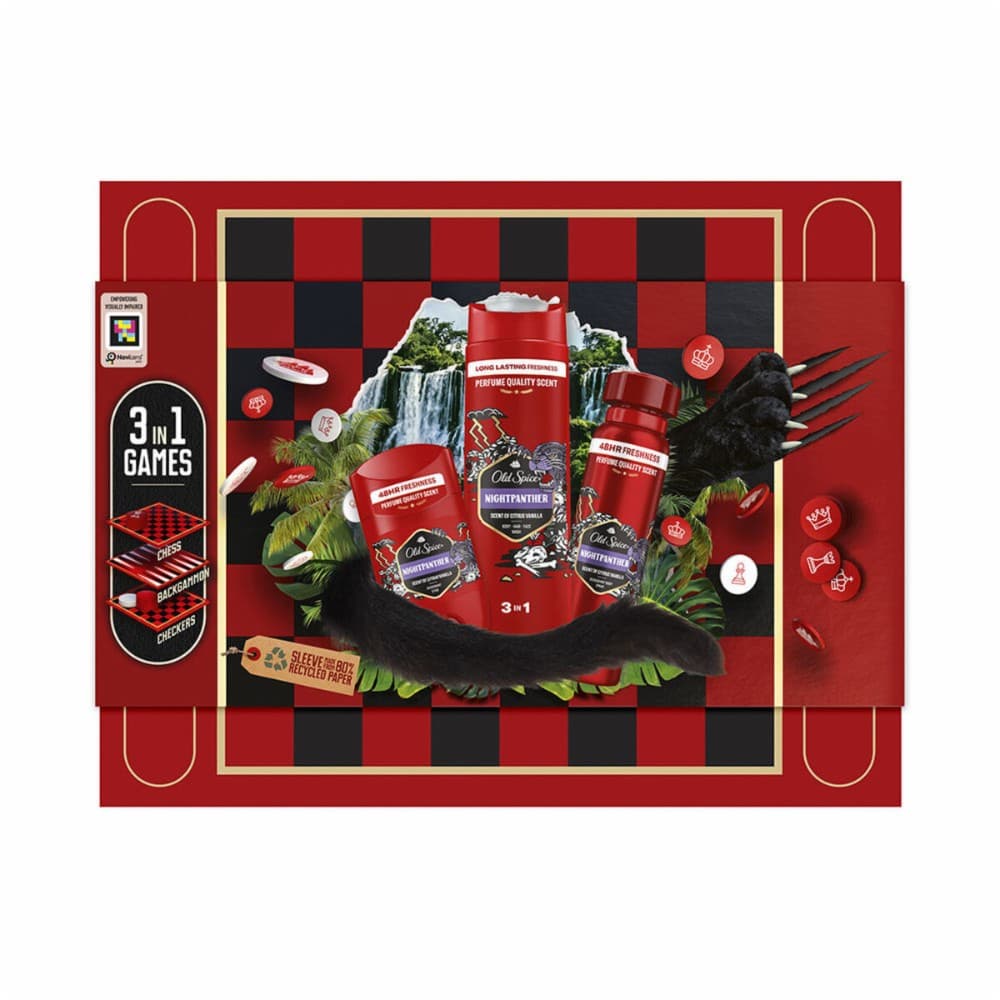 Set Personal Hygiene for Men Old Spice OLD SPICE NIGHT PANTHER 3 Pieces