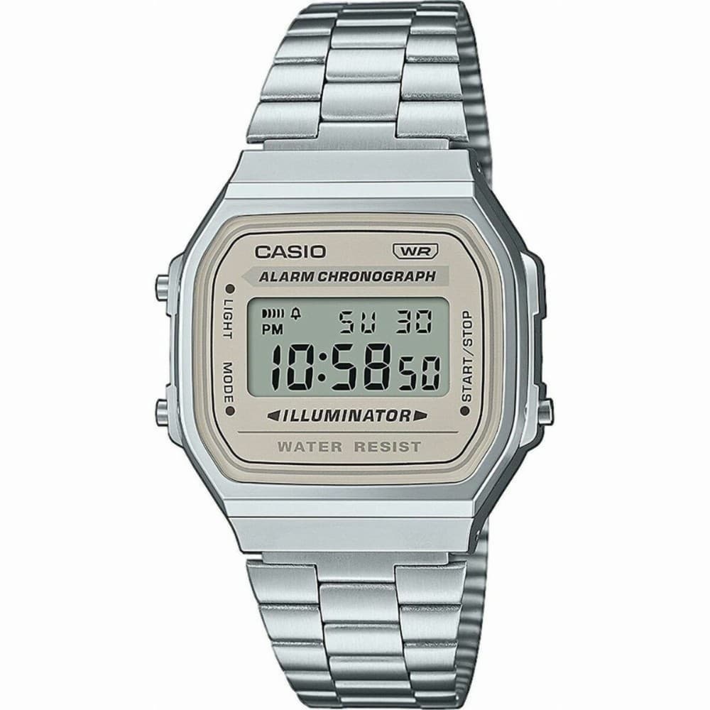 Unisex Watch Casio A168WA-8AYES Beige Silver