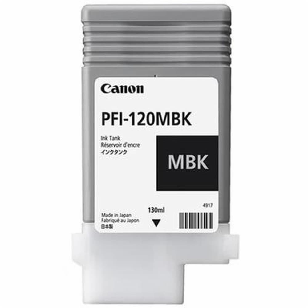 Original Ink Cartridge Canon PFI-120 MBK Black Matte back
