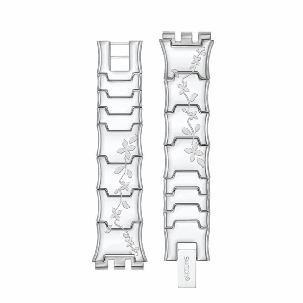 Watch Strap Swatch ASFK300G Silver