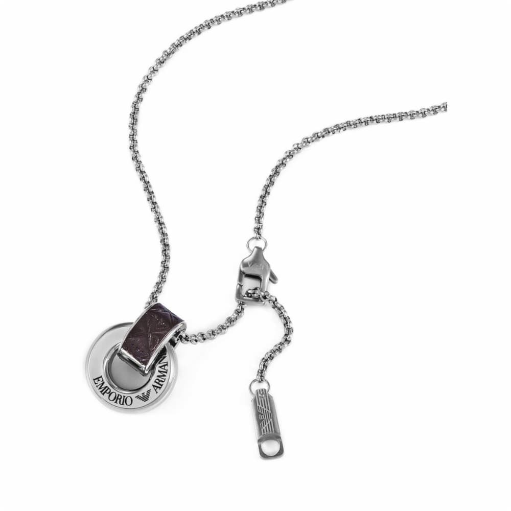 Men's Necklace Emporio Armani EGS3134040 Silver