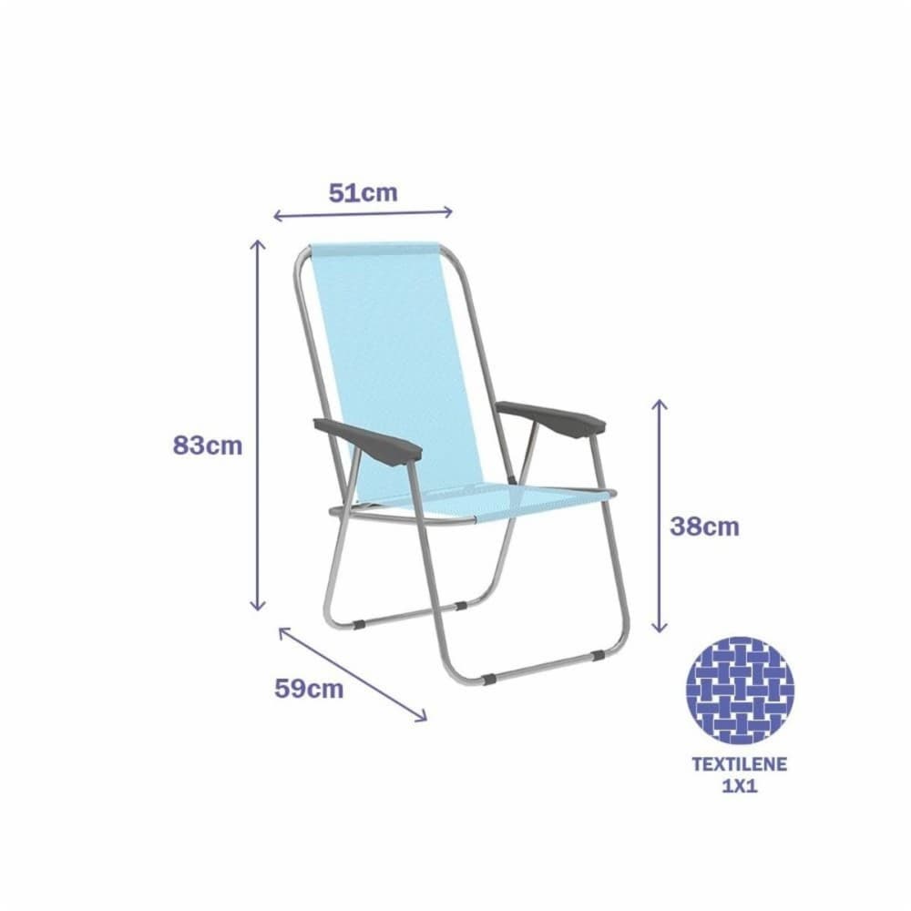 Folding Chair Marbueno Blue 59 x 83 x 51 cm