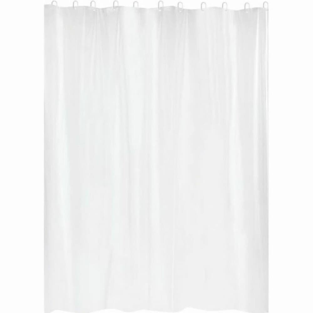 Shower Curtain Gelco White PVC PEVA 180 x 200 cm