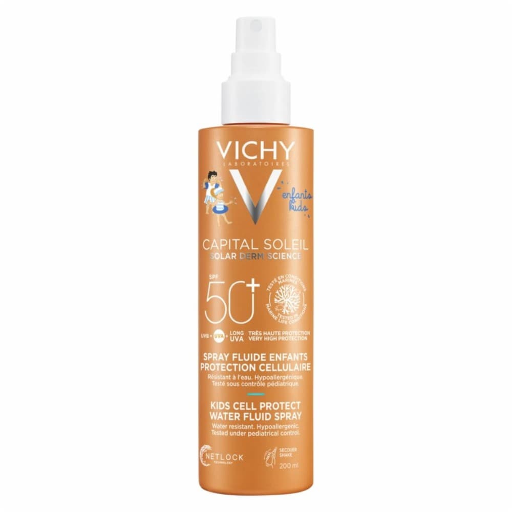 Sunscreen Spray for Children Vichy Cell Protect Spf 50+ 200 ml 4 Pieces