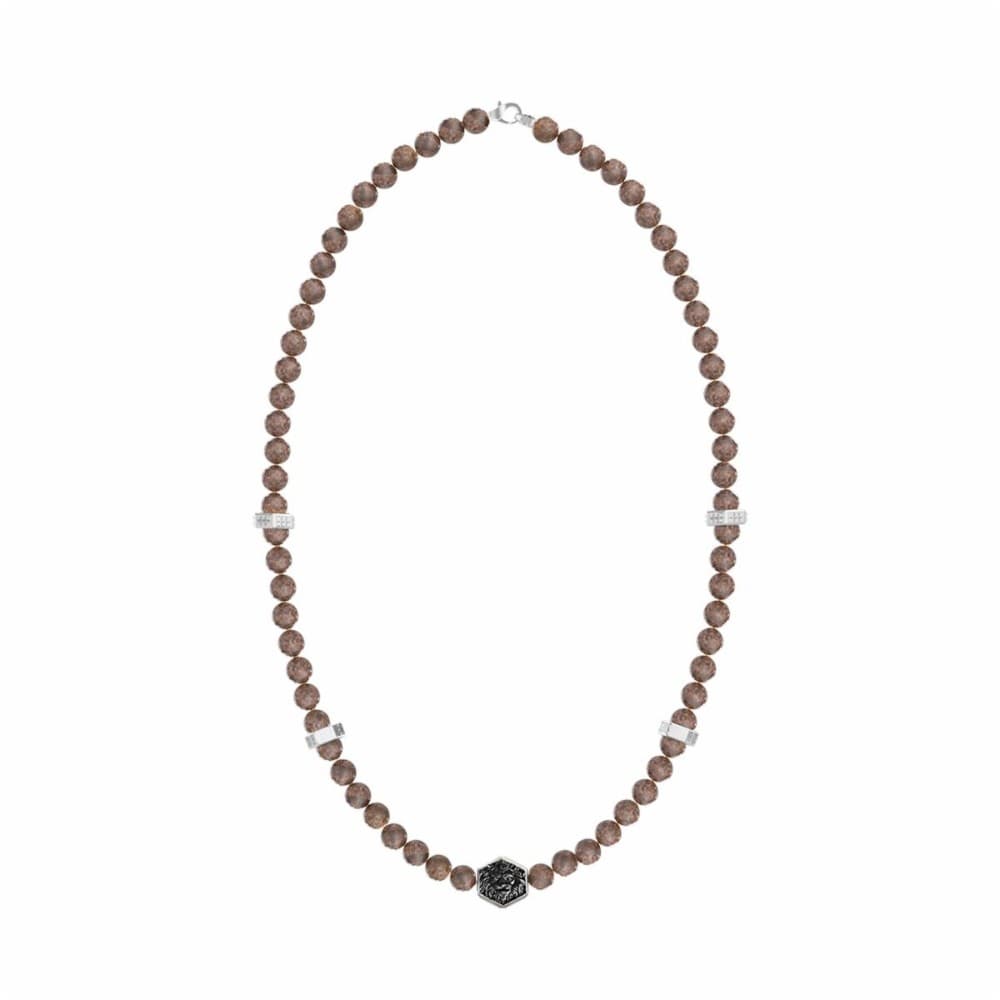 Men's Necklace Guess JUMN06004JWSTBRT-U Brown