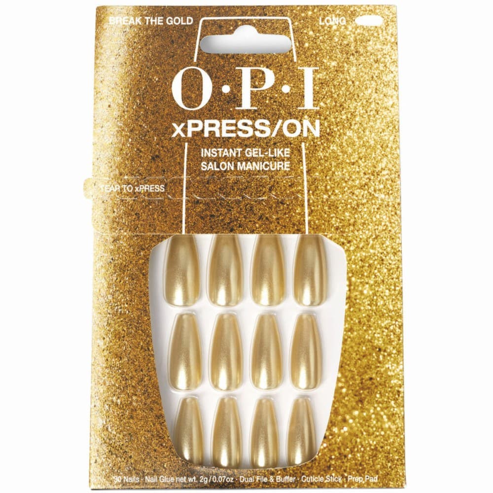 False nails Opi #Break the Gold 30 Pieces
