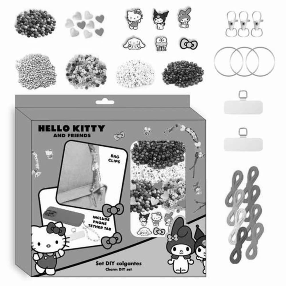 Bracelet and Necklace Making Kit Hello Kitty Multicolour